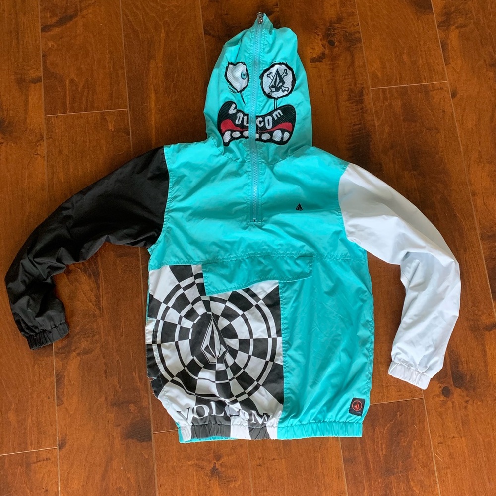 Volcom Monster Mask Color Block Windbreaker